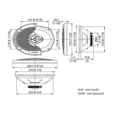 Автоколонки KENWOOD арт. KFC-S6966