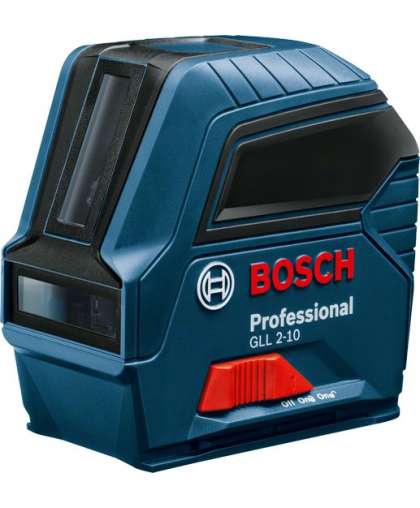 Нивелир лазерный BOSCH GLL 2-10 в кор. (проекция: крест, до 10 м, +/- 0.50 мм/м, резьба 1/4, 5/8")