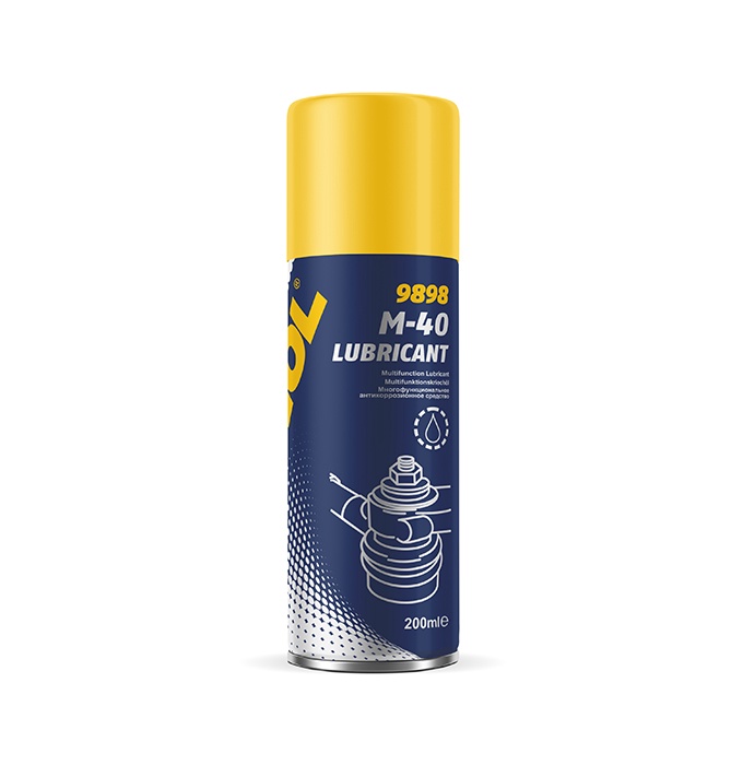 Аэрозольная смазка MANNOL 9898 M-40 Lubricant (аналог WD-40) 200мл