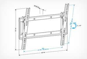 Кронштейн мет. HOLDER арт. LCDS-T4609-B 