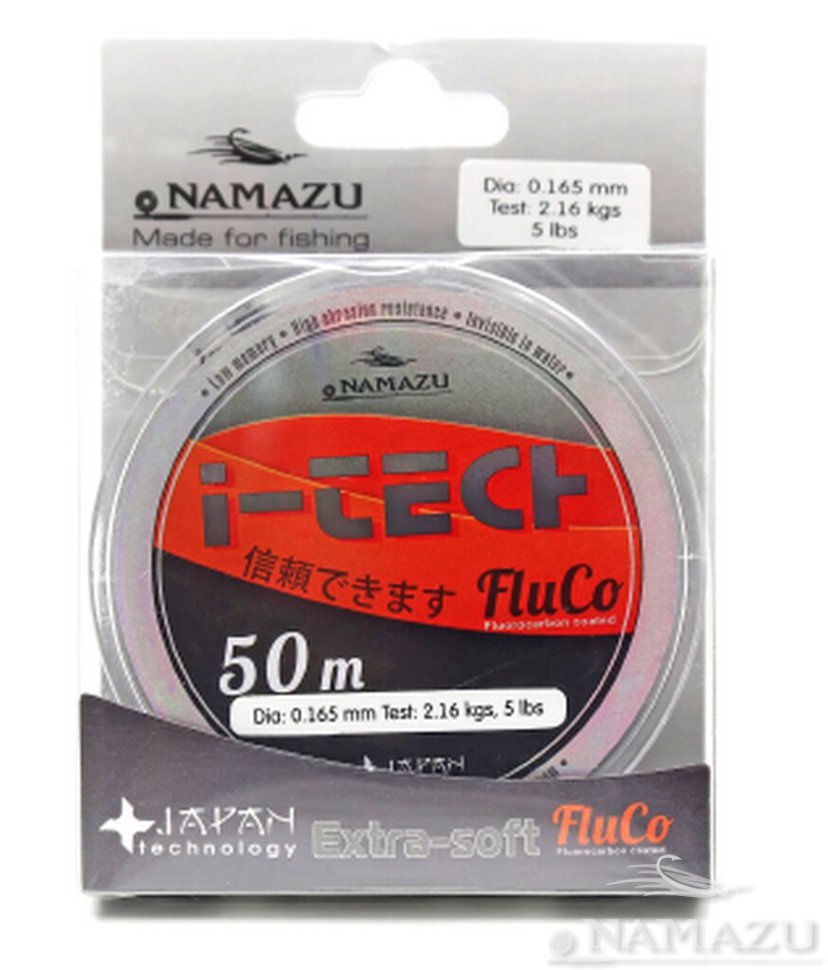 Леска Namazu I-Tech Fluco 0,88 кг прозрачная 0,105 ммх50 м арт. NIT50-0,105 