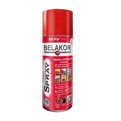 Эмаль -аэрозоль алкидная BELAKOR 17 RAL 3005 гл., 0,52л арт.01032-101011 