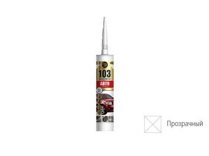 Клей-герметик POINT "103 Авто", прозрачный, 290мл