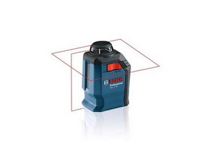 Нивелир лазерный линейный BOSCH GLL 2-20 с держателем в чем. (проекция: крест, 1 плоскость 360°, до 20 м, +/- 4.00 мм/м, резьба 1/4")