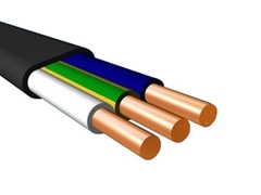 Кабель ВВГнг(А)-LS-П 3х4 ок (N, PE) - 0,66