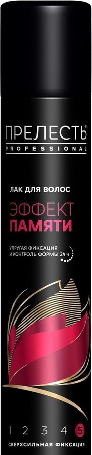 Лак для волос "Прелесть Professional. Эффект памяти" сверхсильная фиксация 750 мл.