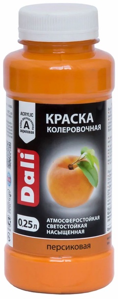 Краска колеровочная Dali персиковая 0,25 л