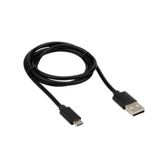 Кабель USB-micro USB/metall/black/1m/REXANT