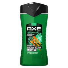 Гель для душа и шампунь AXE "Сила джунглей" 250 м.