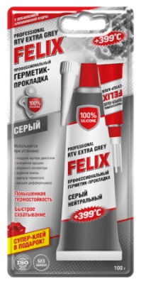 Герметик-прокладка Felix серый 100г 
