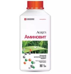 Удобрение жидкое органоминеральное Союзхим ОМУ Агрис марка Аминовит 1 л