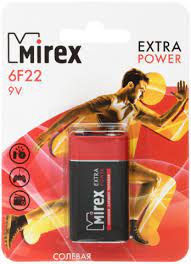 Батарейка Mirex 6F22 9V BP