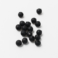 Бусина фидерная Namazu Soft Beads черная 6 мм уп/20 шт. круглая арт. N-SBF-14 