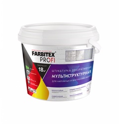 Штукатурка декоративная мультиструктурная FARBITEX PROFI 2,5 л