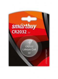 Элемент питания литиевый Smartbuy CR2032/1B/720 арт.SBBL-2032-1B 