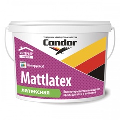 Латексная интерьерная краска Condor
Mattlatex 15 кг