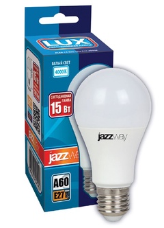 Лампа PLED-LX A60 15w E27 4000K Jazzway 