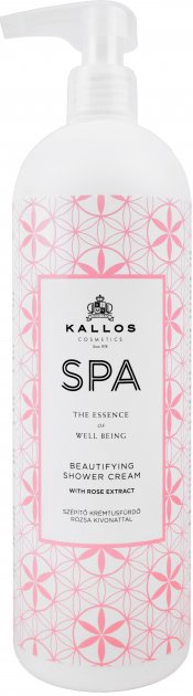 Крем-гель для душа Kallos SPA экстракт розы 1л 