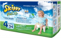 Подгузники-трусики Skippy-4 9-14кг 34шт 