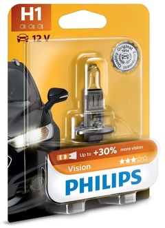 Автолампа 12258 PR H1 12V-55W PR (P14,5s) BL PHILIPS