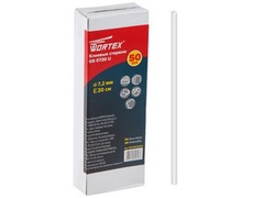 Клеевые стержни WORTEX GS 0720 U  (PVC универсальный, 7,2*200мм, 50шт, коробка) (PVC универсальный)